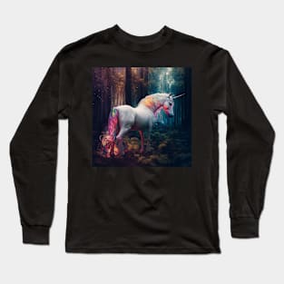 Magical Woodland Unicorn Long Sleeve T-Shirt